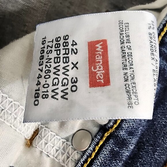 Men's Big & Tall Wrangler Relaxed Bootcut Jeans 42x32 - Picture 4 of 6